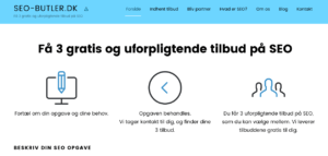 3 tilbud på seo