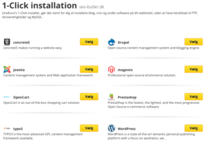 1-click installation